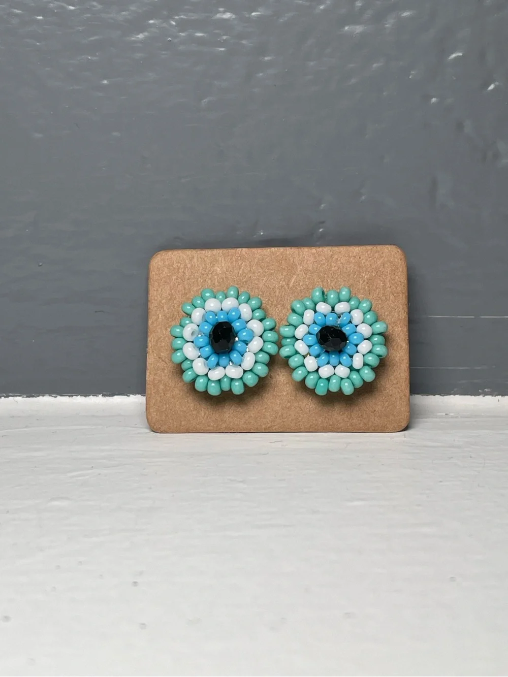 Huichol Beaded Stud Earrings